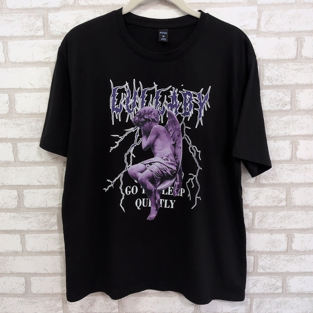 NWOT Romwe Our Guys Cotton Angel Shirt Size S